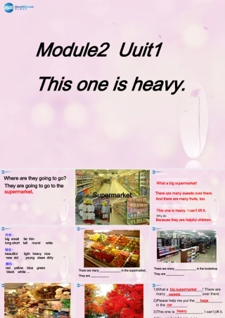 2014秋五年级英语上册 Module 2 Unit 1 This one is heavy课件6 外研版（一起）