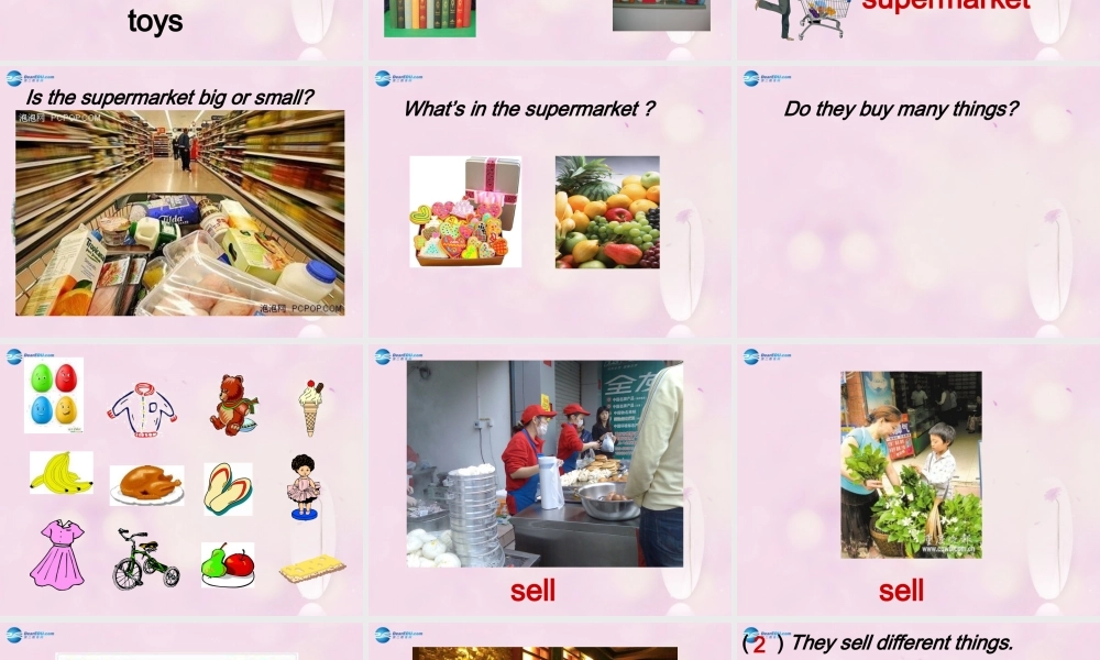 2014秋五年级英语上册 Module 2 Unit 2 They sell different things课件2 外研版（一起）