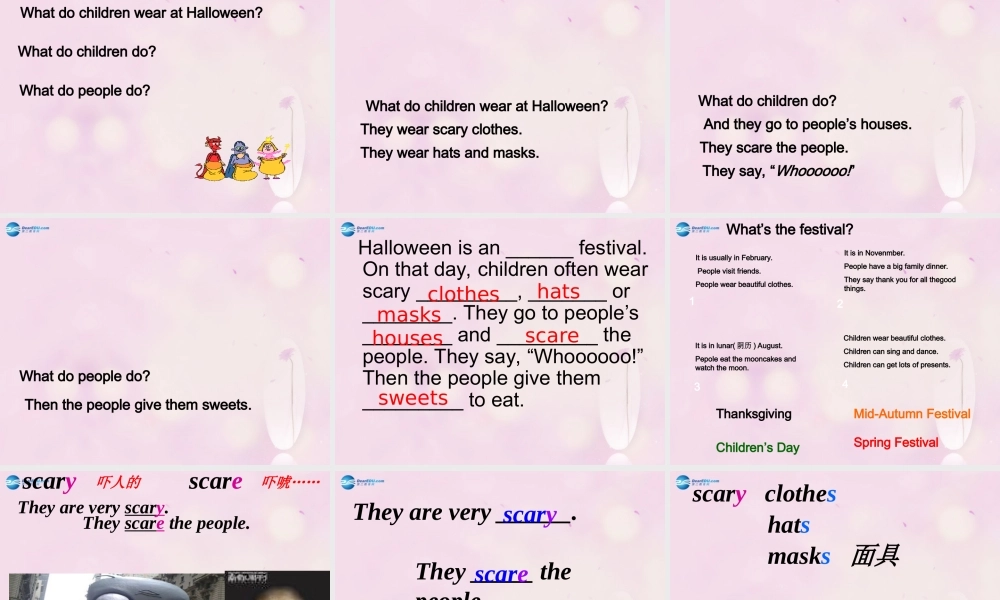 2014秋五年级英语上册 Module 3 Unit 1 Today is Halloween课件2 外研版（一起）