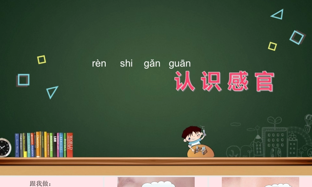 一年级科学上册 第4课《认识感官》课件（1） 苏教版-苏教版小学一年级上册自然科学课件