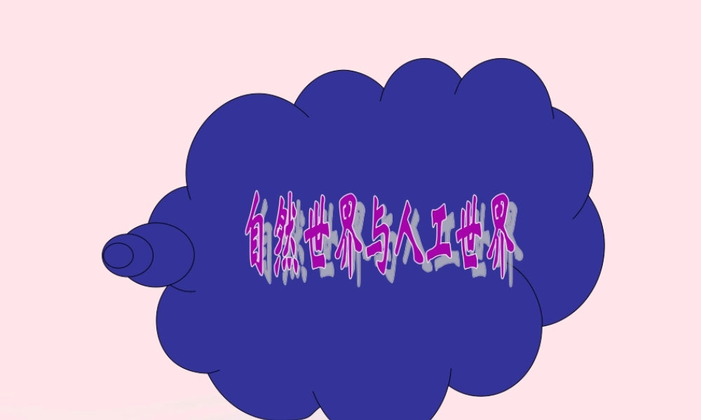 一年级科学上册 第10课《自然世界与人工世界》课件 苏教版-苏教版小学一年级上册自然科学课件