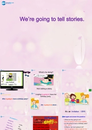 2014秋五年级英语上册 Module 4 Unit 1 We’re going to tell stories课件1 外研版（一起）