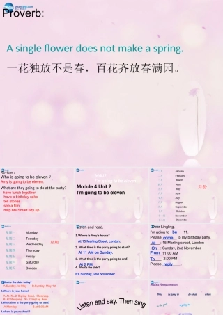 2014秋五年级英语上册 Module 4 Unit 2 I’m going to be eleven课件1 外研版（一起）