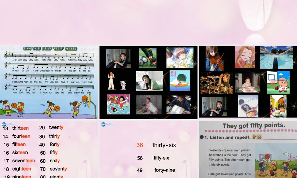 2014秋五年级英语上册 Module 6 Unit 2 They got seventy points课件2 外研版（一起）