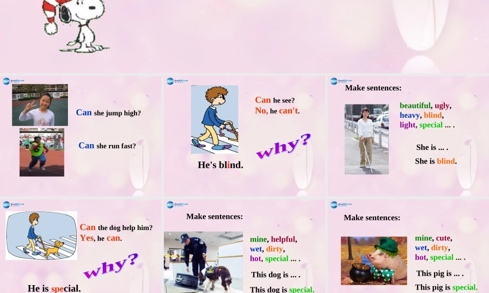 2014秋五年级英语上册 Module 7 Unit 1 This dog can help him课件2 外研版（一起）