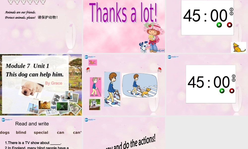 2014秋五年级英语上册 Module 7 Unit 2 It could hear the people课件2 外研版（一起）