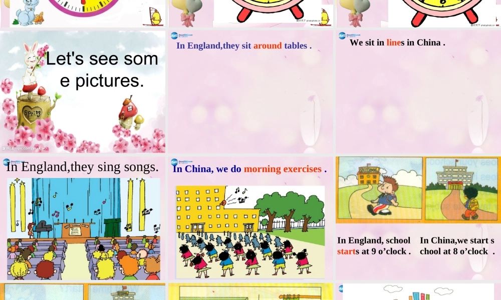 2014秋五年级英语上册 Module 8 Unit 1 Children often sit around tables课件3 外研版（一起）