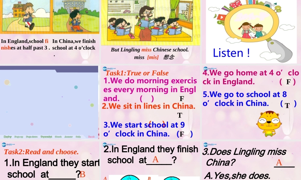 2014秋五年级英语上册 Module 8 Unit 1 Children often sit around tables课件3 外研版（一起）