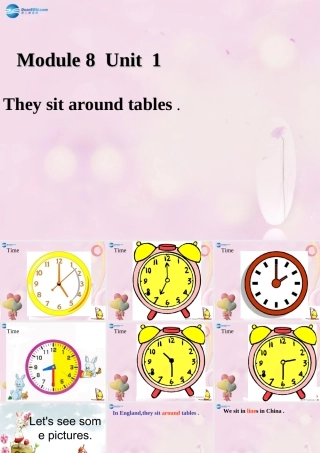 2014秋五年级英语上册 Module 8 Unit 1 Children often sit around tables课件3 外研版（一起）