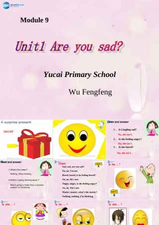 2014秋五年级英语上册 Module 9 Unit 1 Are you sad课件3 外研版（一起）