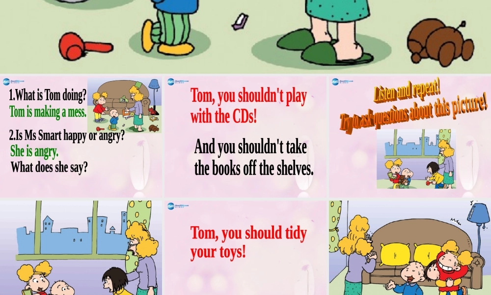 2014秋五年级英语上册 Module 10 Unit 1 You should tidy your toys课件4 外研版（一起）