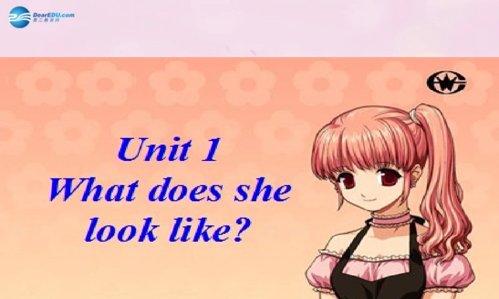 2014秋五年级英语上册 Unit 1 What does she look like课件5 湘少版