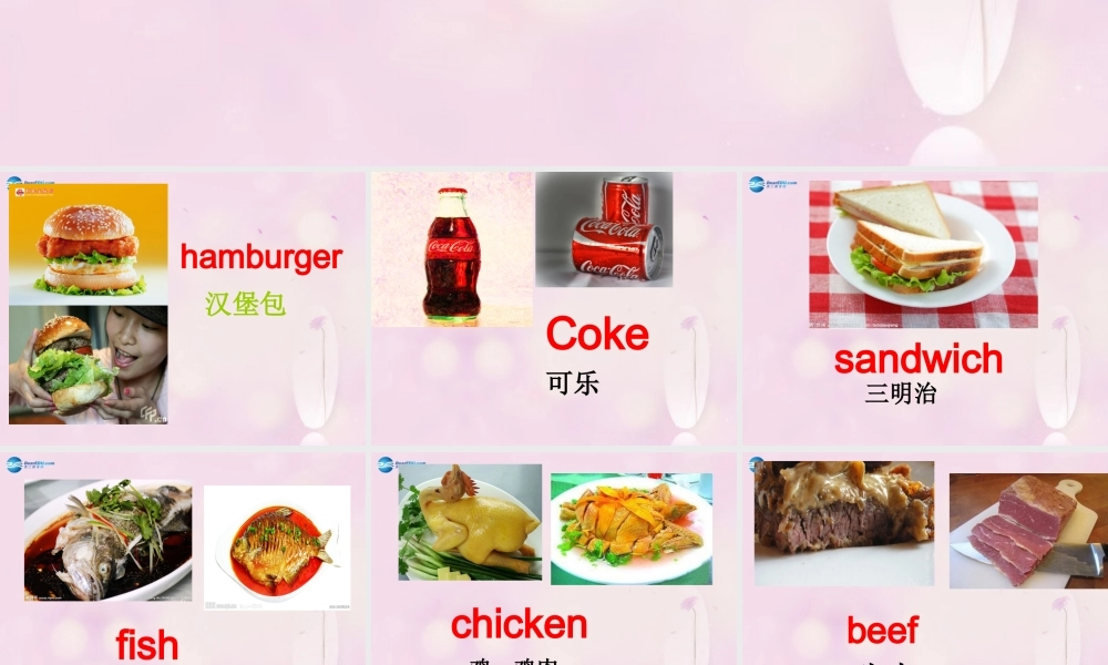 2014秋五年级英语上册 Unit 2 I’d like a hamburger课件3 湘少版