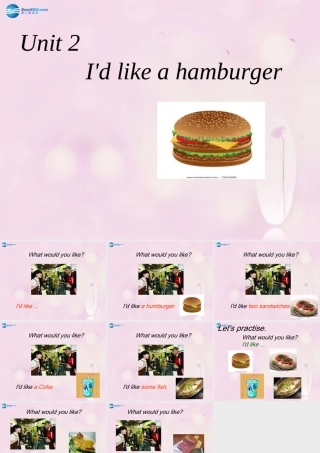 2014秋五年级英语上册 Unit 2 I’d like a hamburger课件5 湘少版