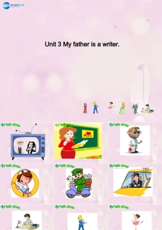 2014秋五年级英语上册 Unit 3 My father is a writer课件1 人教版（精通）