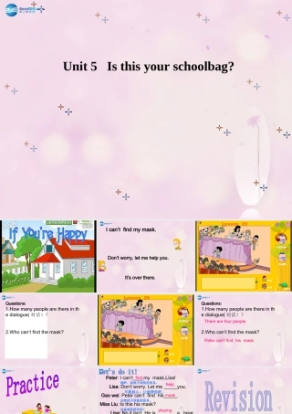 2014秋五年级英语上册 Unit 5 Is this your schoolbag课件2 人教版（精通）