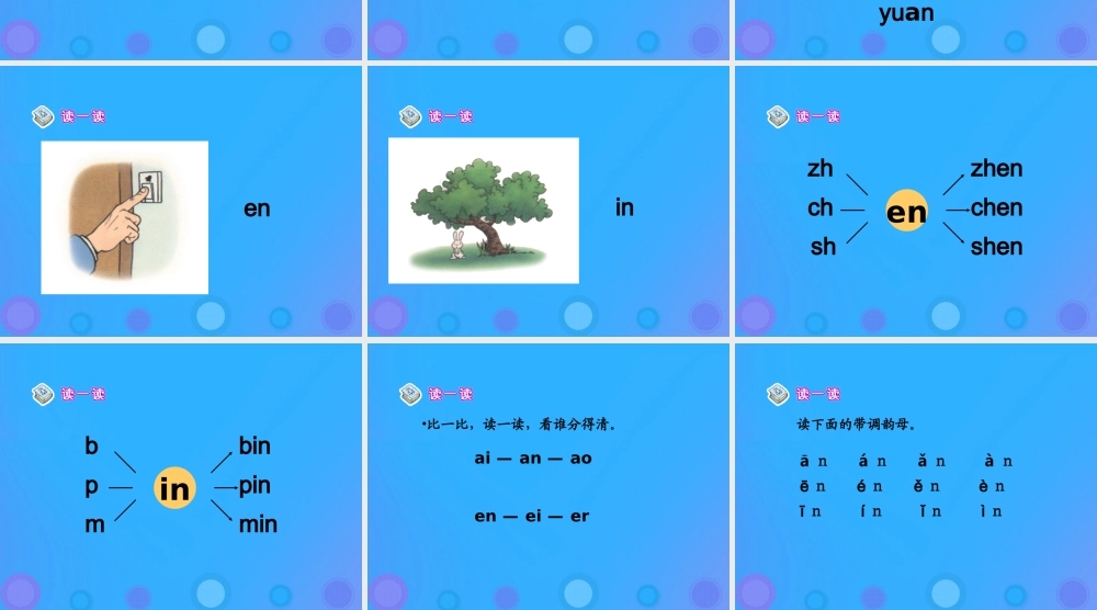 一年级语文上册《an en in》教学课件 教科版-教科版小学一年级上册语文课件