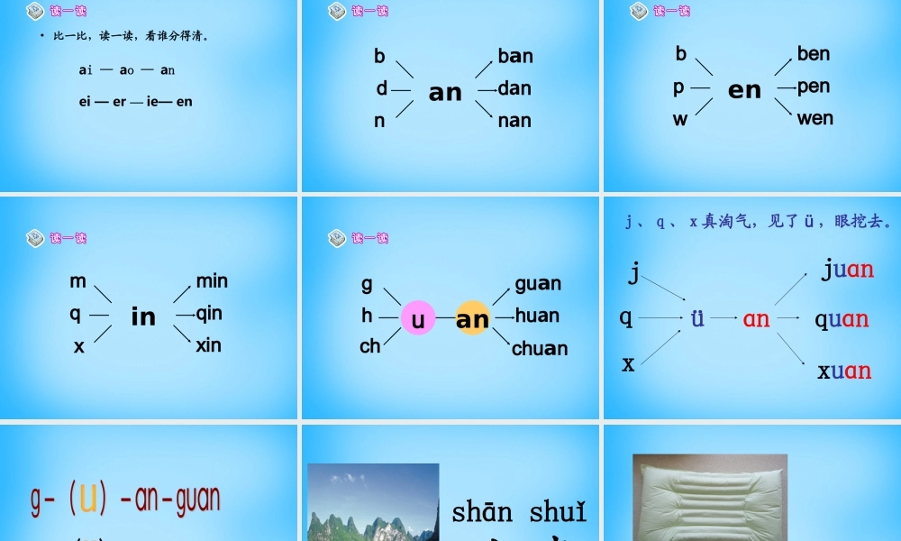 一年级语文上册《an en in》课件1 苏教版-苏教版小学一年级上册语文课件