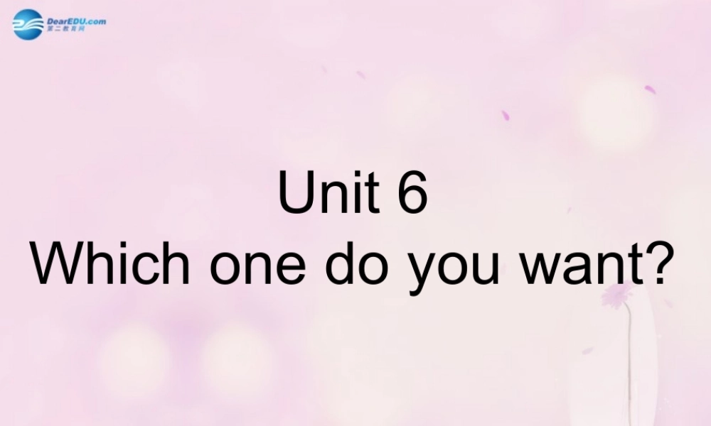 2014秋五年级英语上册 Unit 6 Which one do you want课件2 湘少版