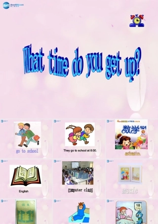 2014秋五年级英语上册 Unit 7 What time do you get up课件 湘少版