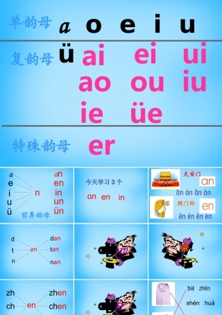 一年级语文上册《an en in》课件4 苏教版-苏教版小学一年级上册语文课件