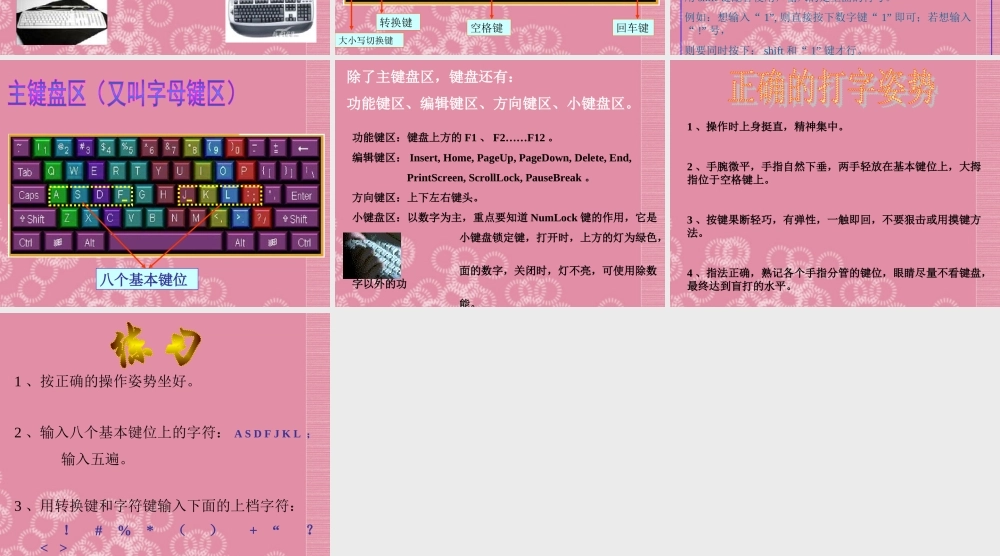 一年级信息技术上册 认识键盘 1课件 清华版