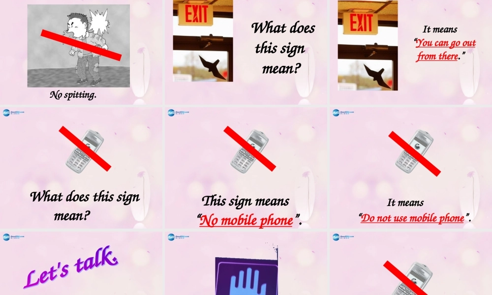 2014秋五年级英语上册 Unit 10 What does that sign mean课件4 湘少版