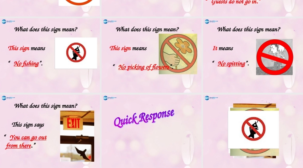 2014秋五年级英语上册 Unit 10 What does that sign mean课件6 湘少版