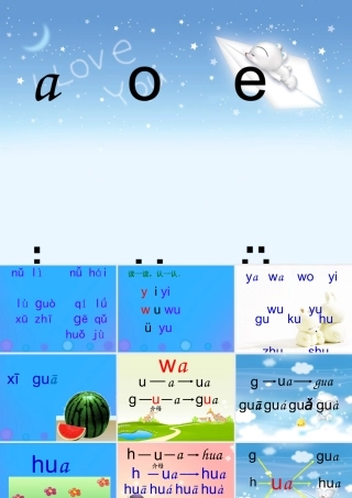 一年级语文上册《hua gua shuo》课件 教科版-教科版小学一年级上册语文课件
