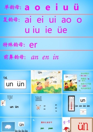 一年级语文上册《un ǖn》课件3 苏教版-苏教版小学一年级上册语文课件