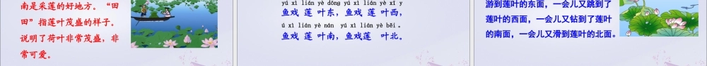一年级语文上册 课文 1 3 江南课件 新人教版