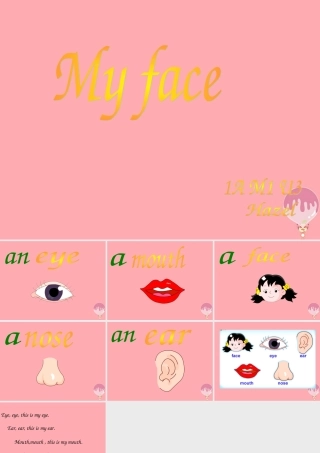 一年级英语上册 Unit 3 My face课件1 牛津上海版-牛津上海版小学一年级上册英语课件