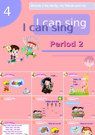 一年级英语上册 Unit 4 I can sing课件3 牛津上海版-牛津上海版小学一年级上册英语课件