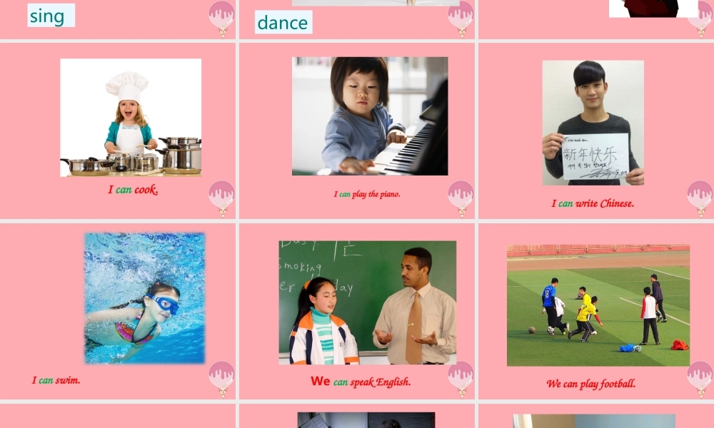 一年级英语上册 Unit 4 I can sing课件4 牛津上海版-牛津上海版小学一年级上册英语课件