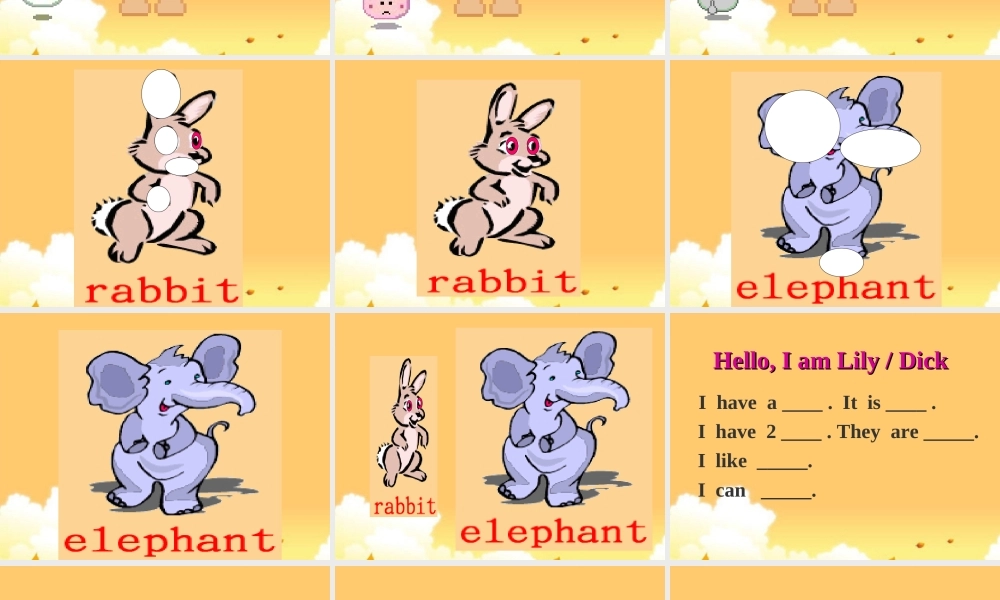 一年级英语上册 Unit 4(19)课件 沪教牛津版