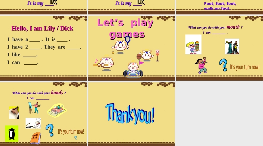 一年级英语上册 Unit 4(20)课件 沪教牛津版