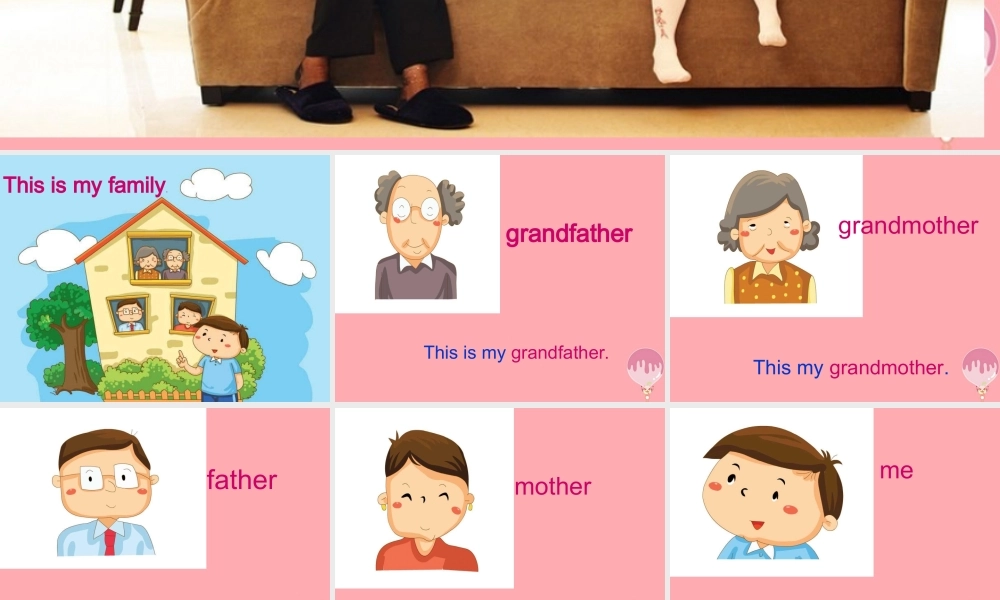 一年级英语上册 Unit 5 My family课件1 牛津上海版-牛津上海版小学一年级上册英语课件