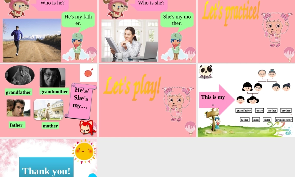 一年级英语上册 Unit 5 My family课件3 牛津上海版-牛津上海版小学一年级上册英语课件