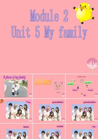 一年级英语上册 Unit 5 My family课件3 牛津上海版-牛津上海版小学一年级上册英语课件