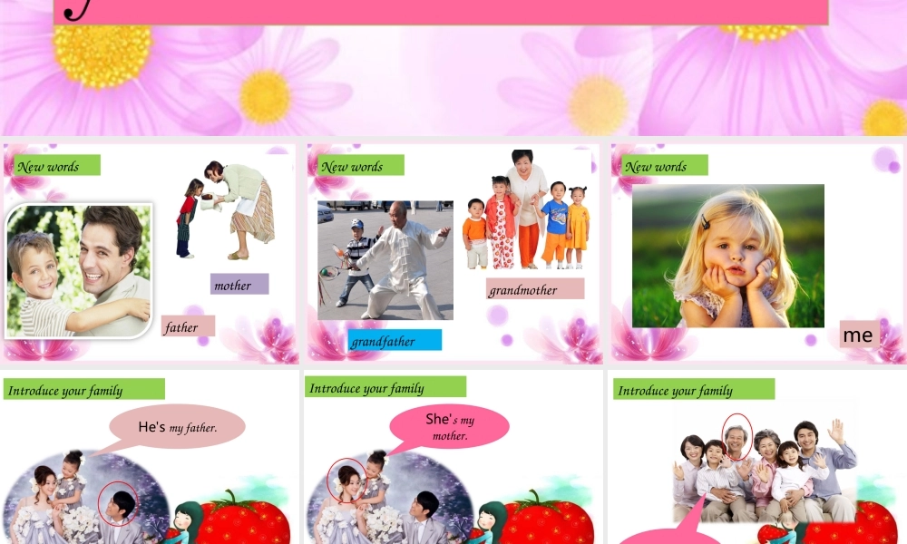 一年级英语上册 Unit 5 My family课件4 牛津上海版-牛津上海版小学一年级上册英语课件