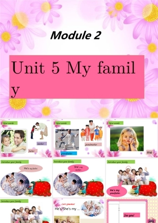 一年级英语上册 Unit 5 My family课件4 牛津上海版-牛津上海版小学一年级上册英语课件