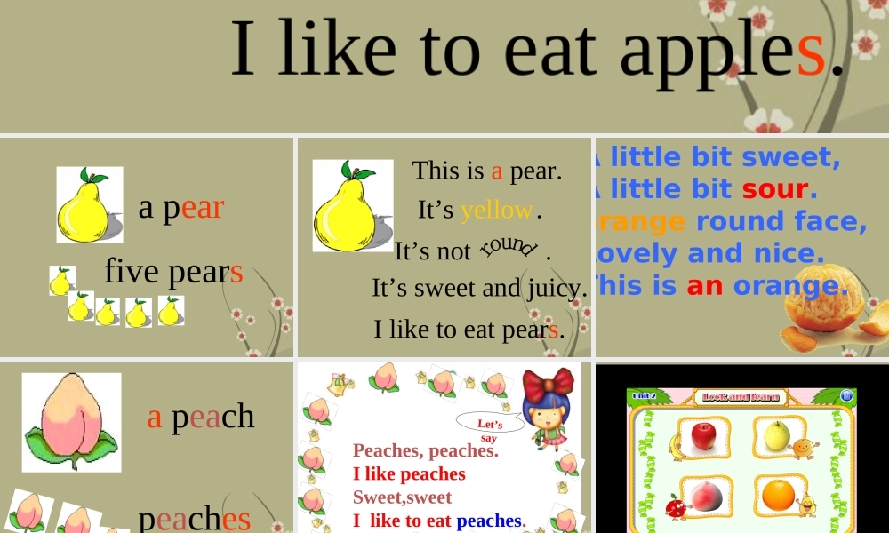 一年级英语上册 Unit 5(17)课件 沪教牛津版