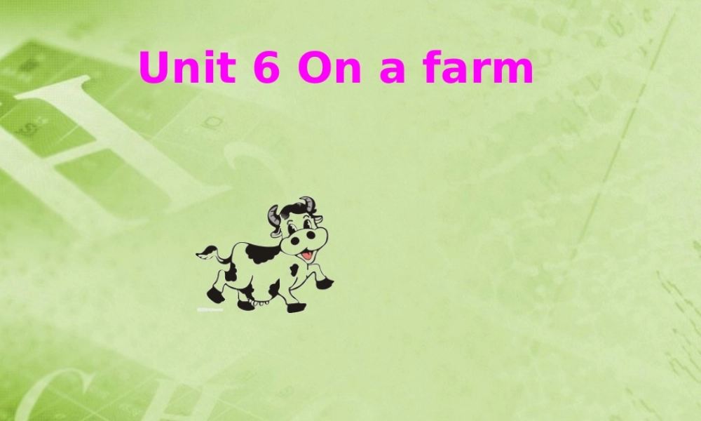 一年级英语上册 Unit 6(8)课件 苏教牛津版