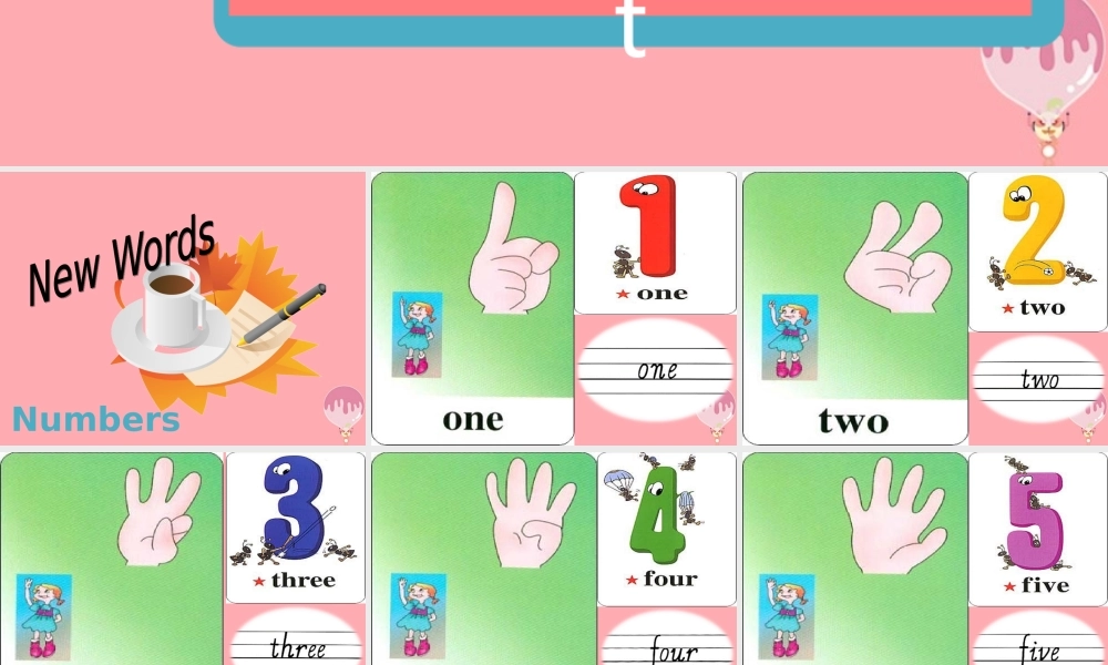 一年级英语上册 Unit 7 Let’s count课件 牛津上海版-牛津上海版小学一年级上册英语课件