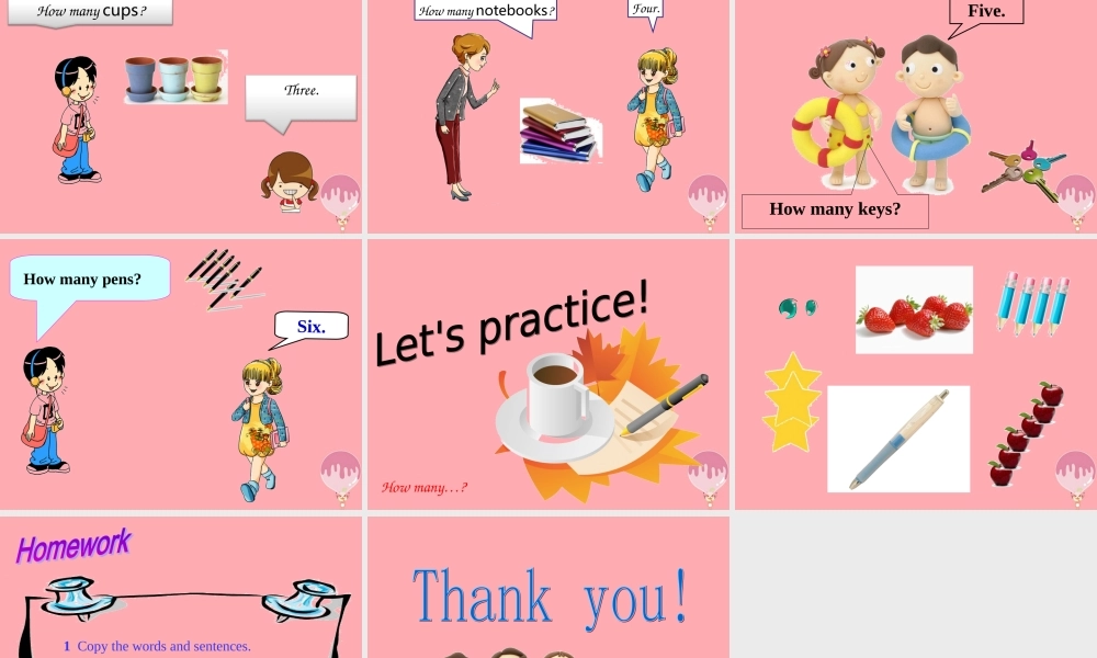 一年级英语上册 Unit 7 Let’s count课件 牛津上海版-牛津上海版小学一年级上册英语课件