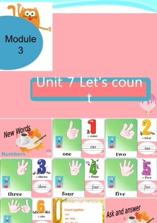 一年级英语上册 Unit 7 Let’s count课件 牛津上海版-牛津上海版小学一年级上册英语课件