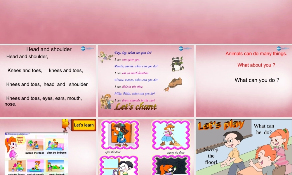 五年级英语上册 Unit4 What Can You Do课件2 人教PEP