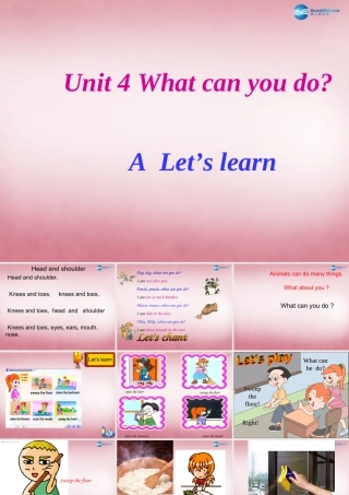 五年级英语上册 Unit4 What Can You Do课件2 人教PEP