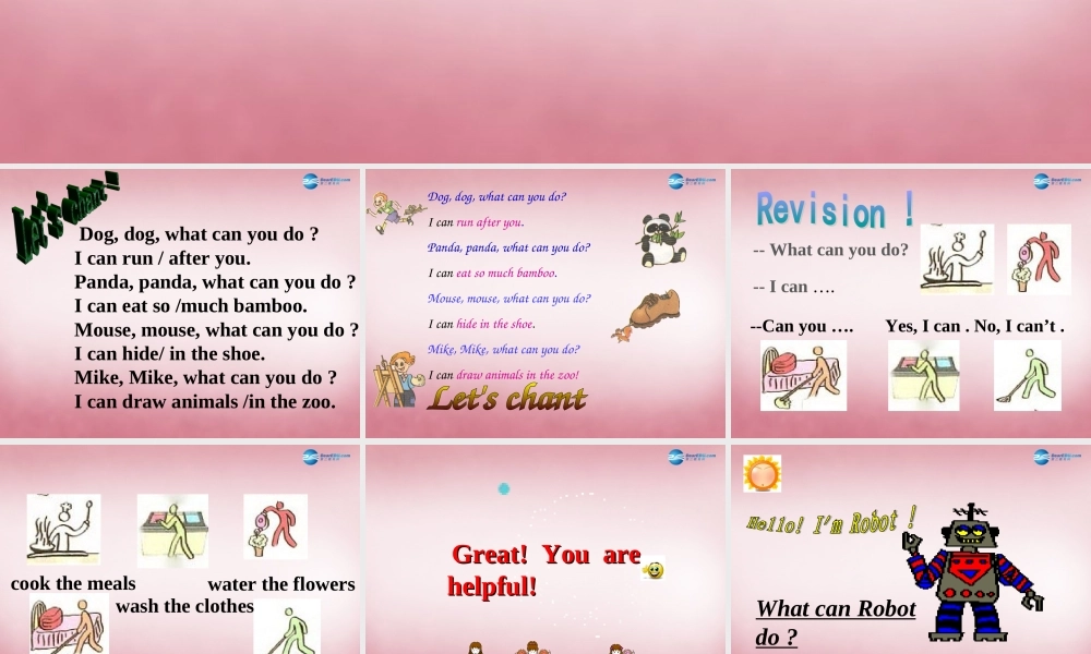 五年级英语上册 Unit4 What Can You Do课件4 人教PEP