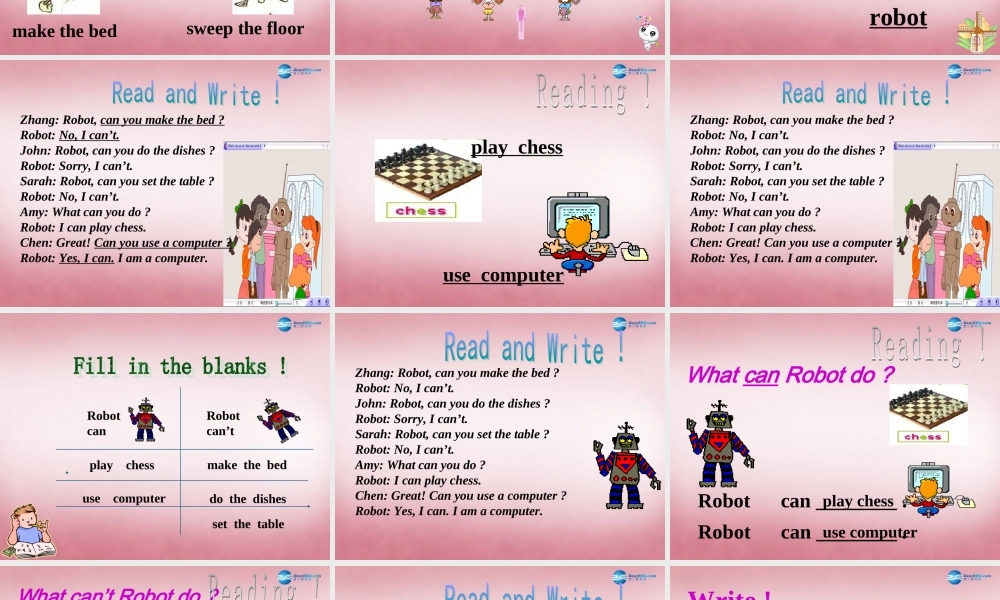 五年级英语上册 Unit4 What Can You Do课件4 人教PEP